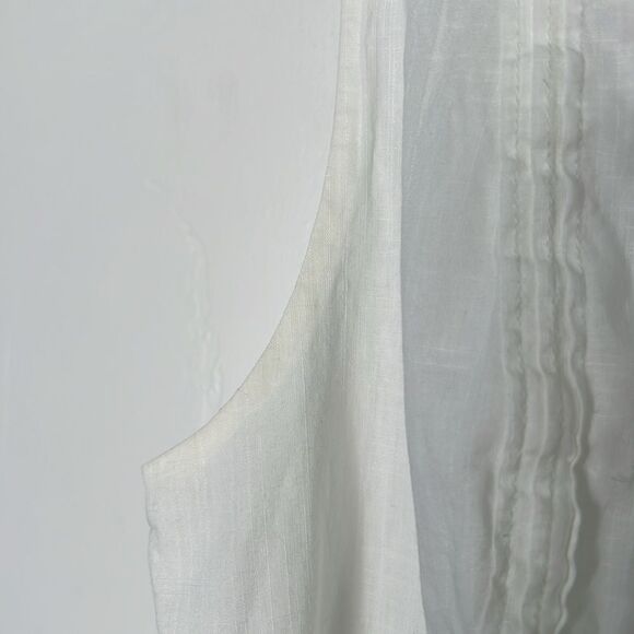 Maeve Anthropologie Jacqueline Pleated Sash Dress Chartreuse White Size 0 - Picture 7 of 8